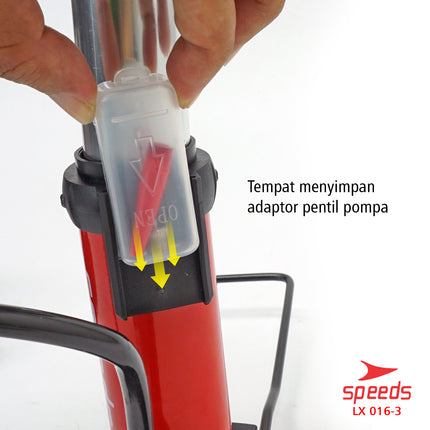 SPEEDS Pompa Sepeda / pompa bola / pompa ban. / Pompa multifungsi / Pompa Angin 016-3