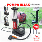 SPEEDS Mini Foot Pump Portable High Pressure-Pompa Angin Kaki Untuk ban mobil, motor 016-6