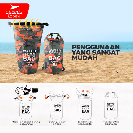 SPEEDS Dry Bag Waterproof Portabel Tas Anti Air Tas Selempang Ocean Pack Dry Bag Ransel Pelampung Apung 017-1