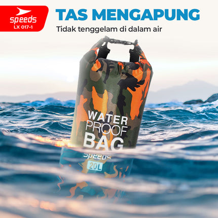 SPEEDS Dry Bag Waterproof Portabel Tas Anti Air Tas Selempang Ocean Pack Dry Bag Ransel Pelampung Apung 017-1