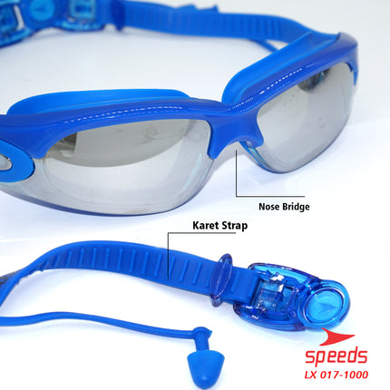 SPEEDS Kacamata renang anak Dewasa Remaja Anti Fog UV Protection 017-1000