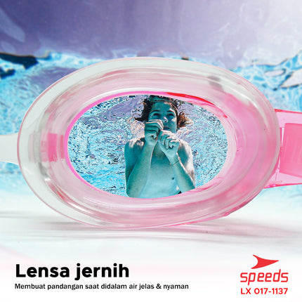 SPEEDS Kacamata renang anak Dewasa Remaja ANTI FOG & UV PROTECTION 017-1137