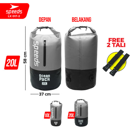 SPEEDS Tas Pelampung Waterproof Dry Bag Ocean Pack Tas Anti Air Renang Pantai Portabel LX 017-2