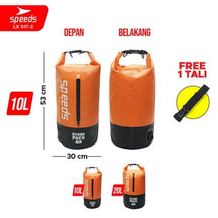 SPEEDS Tas Pelampung Waterproof Dry Bag Ocean Pack Tas Anti Air Renang Pantai Portabel LX 017-2