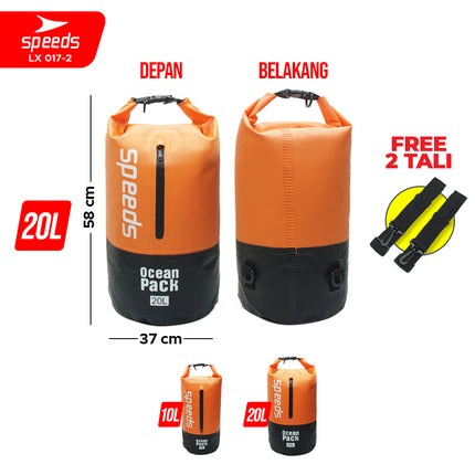 SPEEDS Tas Pelampung Waterproof Dry Bag Ocean Pack Tas Anti Air Renang Pantai Portabel LX 017-2