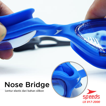 SPEEDS Kacamata Renang Anak Swimming Google Antifog Anti UV Remaja 017-2000