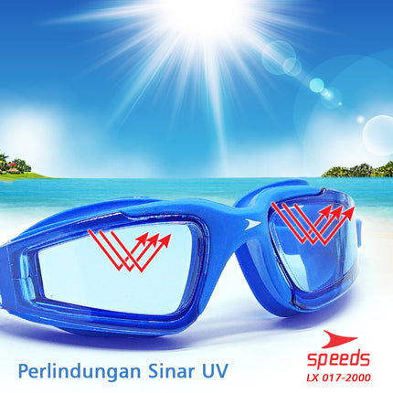 SPEEDS Kacamata Renang Anak Swimming Google Antifog Anti UV Remaja 017-2000
