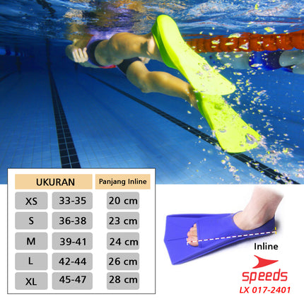 SPEEDS Kaki Katak Sepatu Katak Kodok Fins Fin Renang Selam Diving Snorkeling  XS-S 017-2401