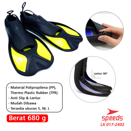 SPEEDS Kaki Katak XS & S TERBATAS! DIVING SNORKELING SNORKLING  FINS DIVING SELAM 017-2402