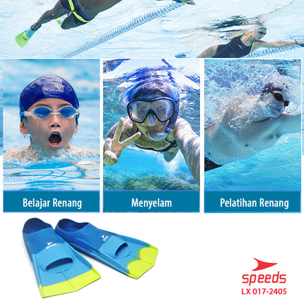 SPEEDS Kaki Katak Sepatu Katak Kodok Fins Fin Renang Selam Diving Snorkeling 017-2405
