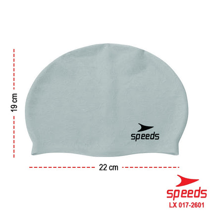 SPEEDS Topi Renang Dewasa Anak / Silicone Swim Cap / Penutup Kepala Renang All Size 017-2601