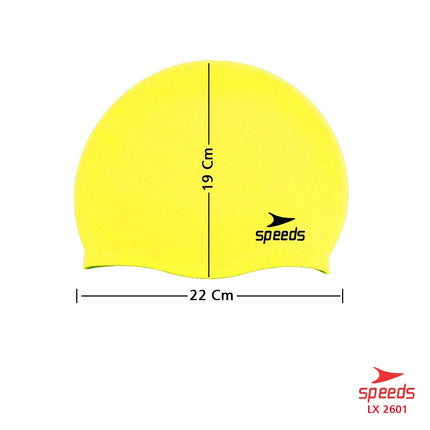 SPEEDS Topi Renang Dewasa Anak / Silicone Swim Cap / Penutup Kepala Renang All Size 017-2601
