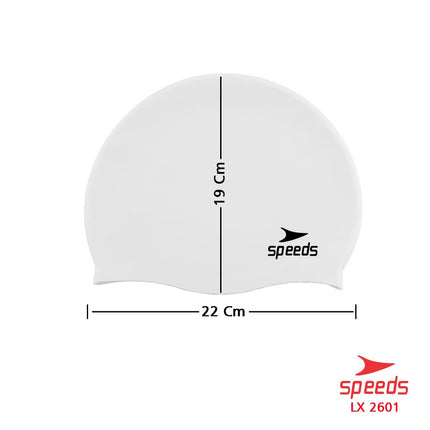 SPEEDS Topi Renang Dewasa Anak / Silicone Swim Cap / Penutup Kepala Renang All Size 017-2601
