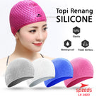 SPEEDS Topi Renang Swimcap Pelindung Telinga Unisex Bahan Silikon Karet Ringan Elastis Anti Air 2603