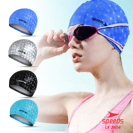 SPEEDS Topi Renang Motif Penutup Kepala Renang Anak Size Silicone Swim Cap 017-2604