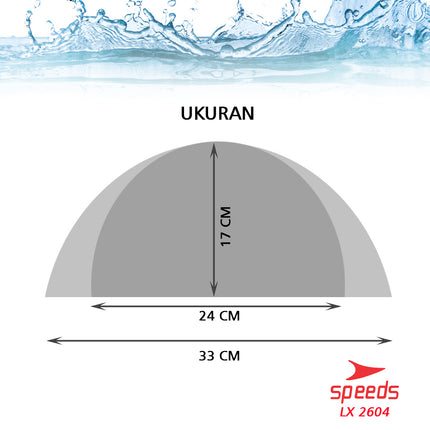 SPEEDS Topi Renang Motif Penutup Kepala Renang Anak Size Silicone Swim Cap 017-2604