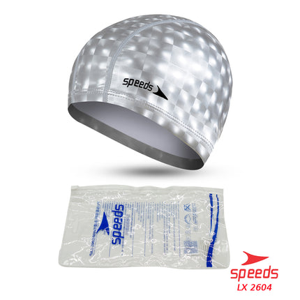 SPEEDS Topi Renang Motif Penutup Kepala Renang Anak Size Silicone Swim Cap 017-2604