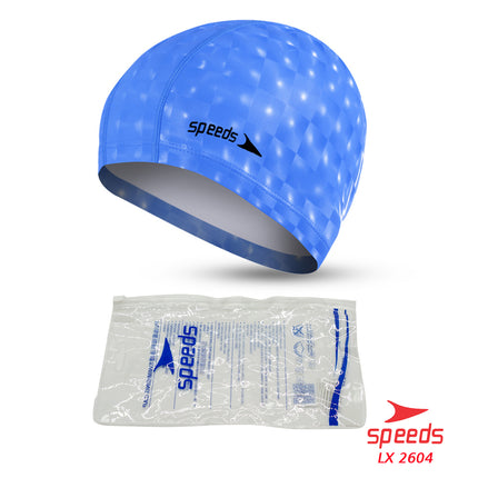SPEEDS Topi Renang Motif Penutup Kepala Renang Anak Size Silicone Swim Cap 017-2604