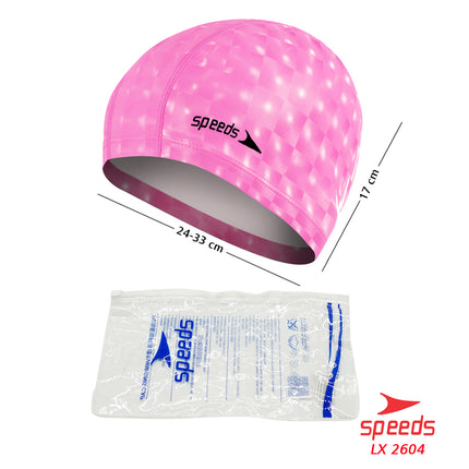 SPEEDS Topi Renang Motif Penutup Kepala Renang Anak Size Silicone Swim Cap 017-2604