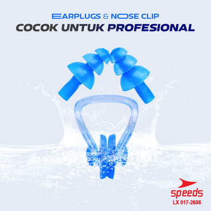 SPEEDS Clip Klip Nose Klip Penutup Hidung Penyumbat Telinga Renang Diving 017-2606