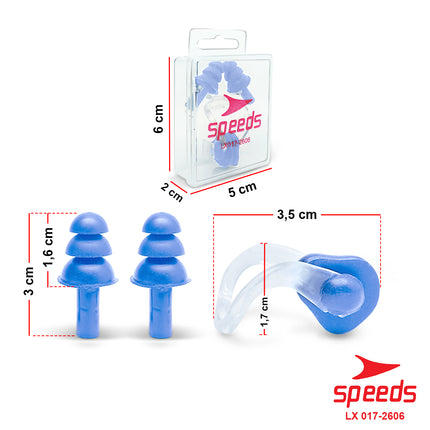 SPEEDS Clip Klip Nose Klip Penutup Hidung Penyumbat Telinga Renang Diving 017-2606