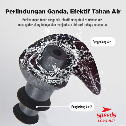 SPEEDS Ear Plug Ear Clip Penutup Hidung Anti Air Renang Diving Penutup Telinga 017-2607