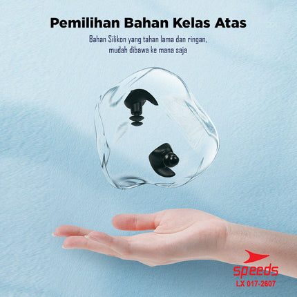 SPEEDS Ear Plug Ear Clip Penutup Hidung Anti Air Renang Diving Penutup Telinga 017-2607