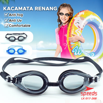 SPEEDS Kacamata renang anak Dewasa Remaja ANTI FOG & UV PROTECTION 017-268