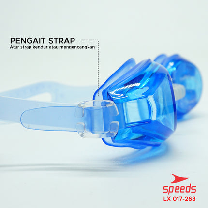 SPEEDS Kacamata renang anak Dewasa Remaja ANTI FOG & UV PROTECTION 017-268