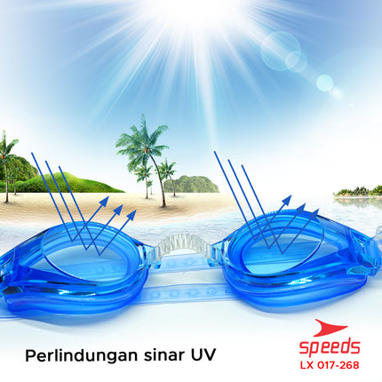 SPEEDS Kacamata renang anak Dewasa Remaja ANTI FOG & UV PROTECTION 017-268