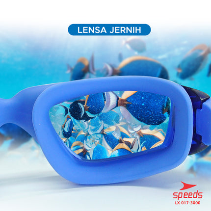 SPEEDS Kacamata Renang Dewesa Swimming Goggles Antifog & UV Shield 017-3000