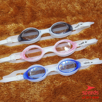 SPEEDS Kacamata Renang Swiming Remaja & Dewasa Clear Bening Berwarna Anti Embun UV Googles 017-4200