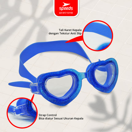 SPEEDS Kacamata Renang Anak Kids Swimming Goggles Anti Fog UV Protection Perlengkapan Berenang 017-5110