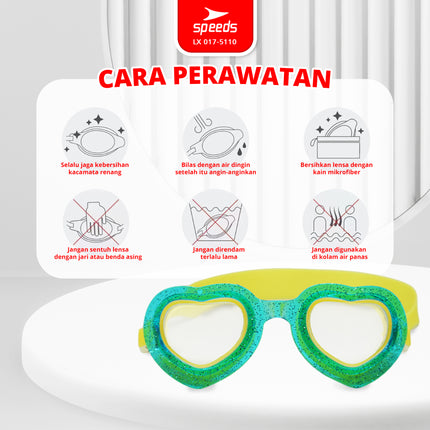 SPEEDS Kacamata Renang Anak Kids Swimming Goggles Anti Fog UV Protection Perlengkapan Berenang 017-5110
