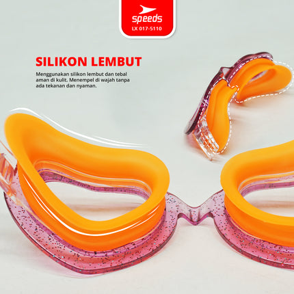 SPEEDS Kacamata Renang Anak Kids Swimming Goggles Anti Fog UV Protection Perlengkapan Berenang 017-5110