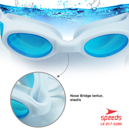 SPEEDS Kacamata renang anak Dewasa Remaja ANTI FOG & UV PROTECTION 017-5200