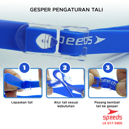 SPEEDS Kacamata renang anak Dewasa Remaja ANTI FOG & UV PROTECTION 017-5900