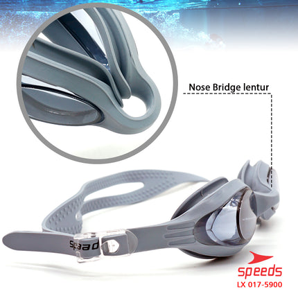 SPEEDS Kacamata renang anak Dewasa Remaja ANTI FOG & UV PROTECTION 017-5900