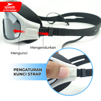 SPEEDS Kacamata renang anak Dewasa Remaja ANTI FOG & UV PROTECTION 017-6000A