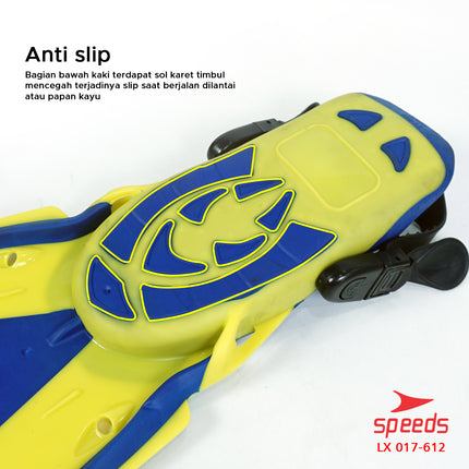 SPEEDS Kaki Katak Renang Kaki Selam Diving Fin Perlengkapan Snorkling Fins 017-612