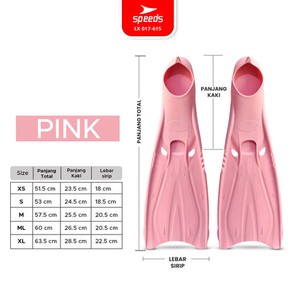 SPEEDS Kaki Katak Diving Fins Perlengkapan Snorkeling Laut Menyelam Kaki Kodok 017-615