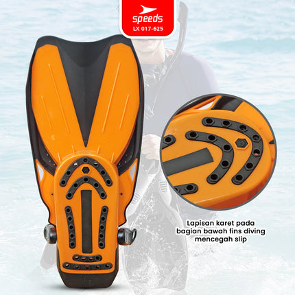 SPEEDS Fin Kaki Katak Diving Fins Snorkeling Equipment Peralatan Menyelam 017-625