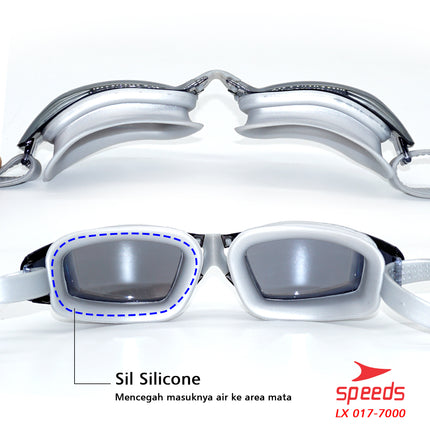 SPEEDS Kacamata renang Miror ANTI FOG & UV PROTECTION 017-7000