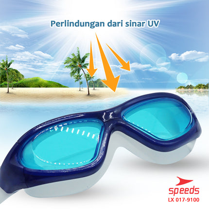 SPEEDS Kacamata Renang Dewasa  Swimming Goggles Antifog &UV Shield 017-9100