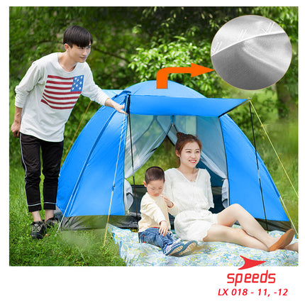 SPEEDS Tenda Camping Family Otomatis Piknik Gunung Mendak Dengan Alas Anti Air 018-12