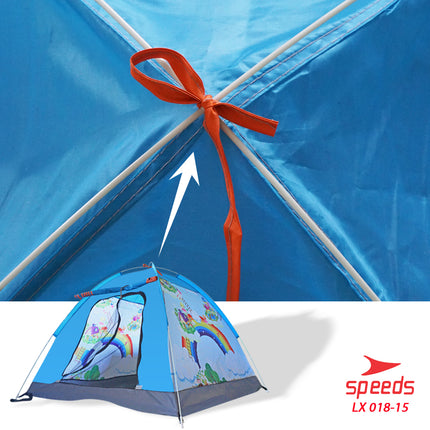 SPEEDS Tenda Anak Karakter Kartun Camping Outdoor Otomatis Anti Air LX 018-15