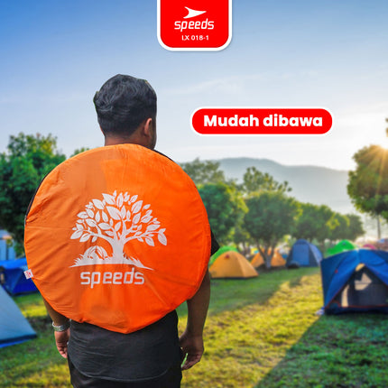 SPEEDS Tenda Camping Biru Kapasitas 2 Orang Tenda Otomatis Outdoor & Indoor Tenda Gunung 018-1