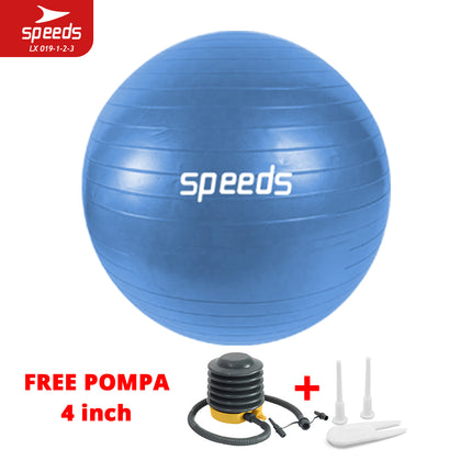 SPEEDS Gym Ball fitness 75 cm / Gym Ball / Yoga Ball Exercise Equipment (Free Pump) Gymball 019-3