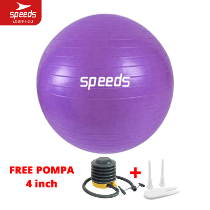 SPEEDS Gym Ball fitness 75 cm / Gym Ball / Yoga Ball Exercise Equipment (Free Pump) Gymball 019-3