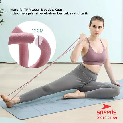 SPEEDS Yoga Foam Roller Massage EVA Roller Muscle Olahraga Fitness Yoga Gym Pilates 019-21